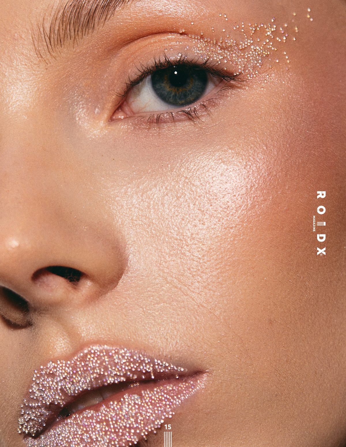 Beauty editorial – glitter close-up – Klaudia Czech
